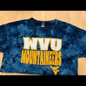 West Virginia Mountaineers Blue Tie-dye T-shirt!l
